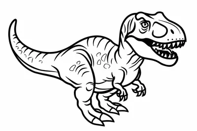 Dinosaur Coloring Page 002