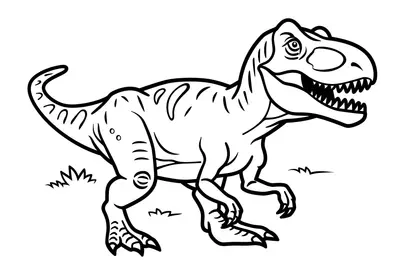 Dinosaur Coloring Page 003