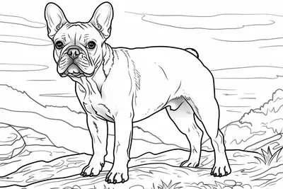 Dog Coloring Page 008