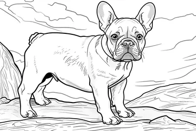 Dog Coloring Page 009