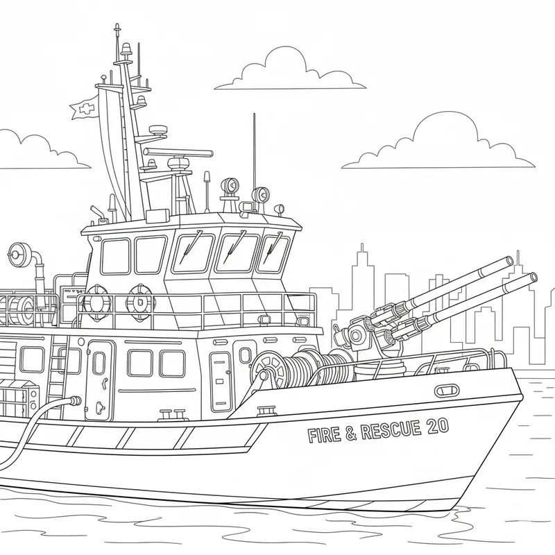 boats ships coloring pages