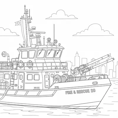 boats ships coloring pages