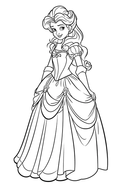 Princess Coloring Page 002