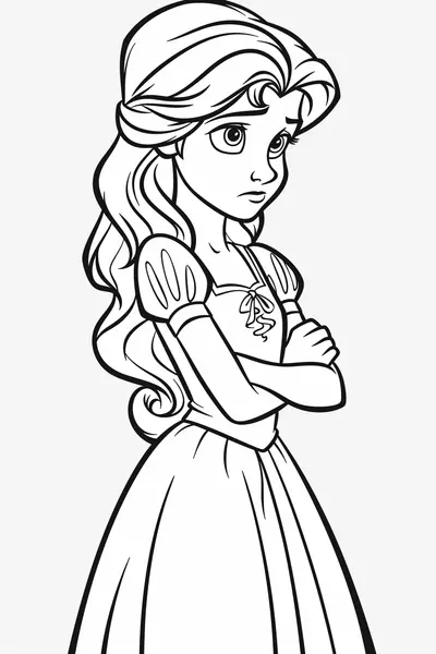 Princess Coloring Page 006