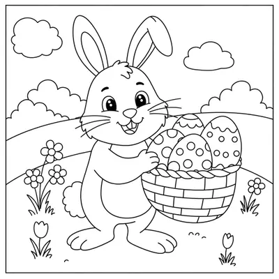 Easter Coloring Page 003