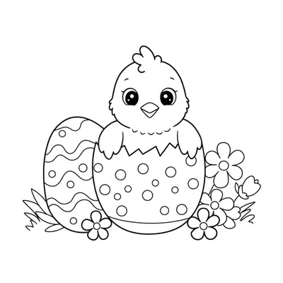Easter Coloring Page 004