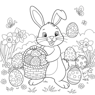 Easter Coloring Page 005