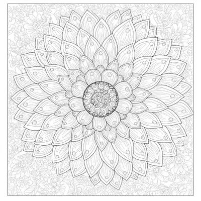 Flower Coloring Page 002