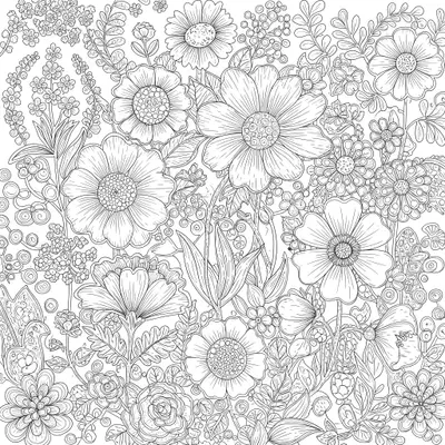 Flower Coloring Page 003